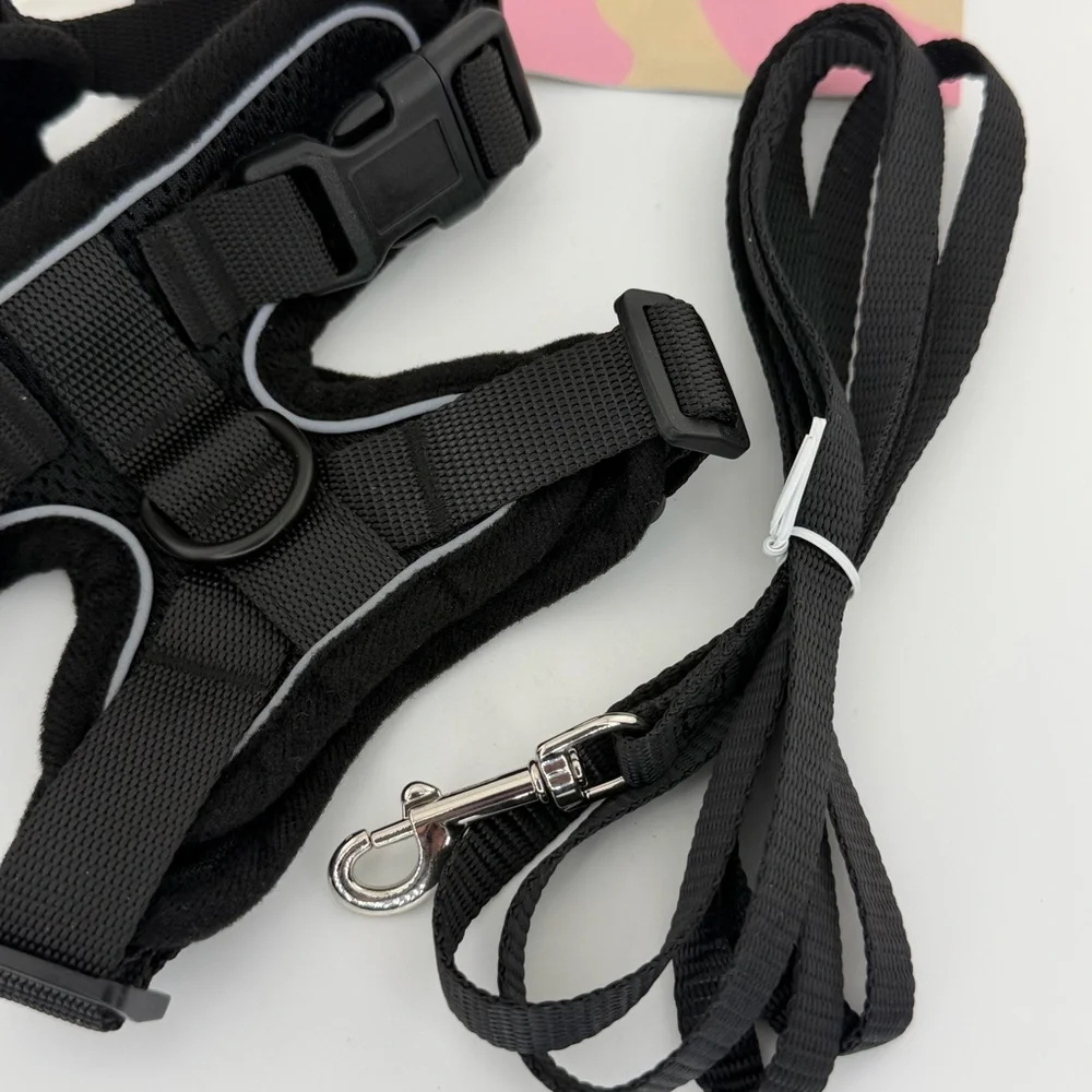 Rabbitgoo Cat Harness and Leash Set - Black